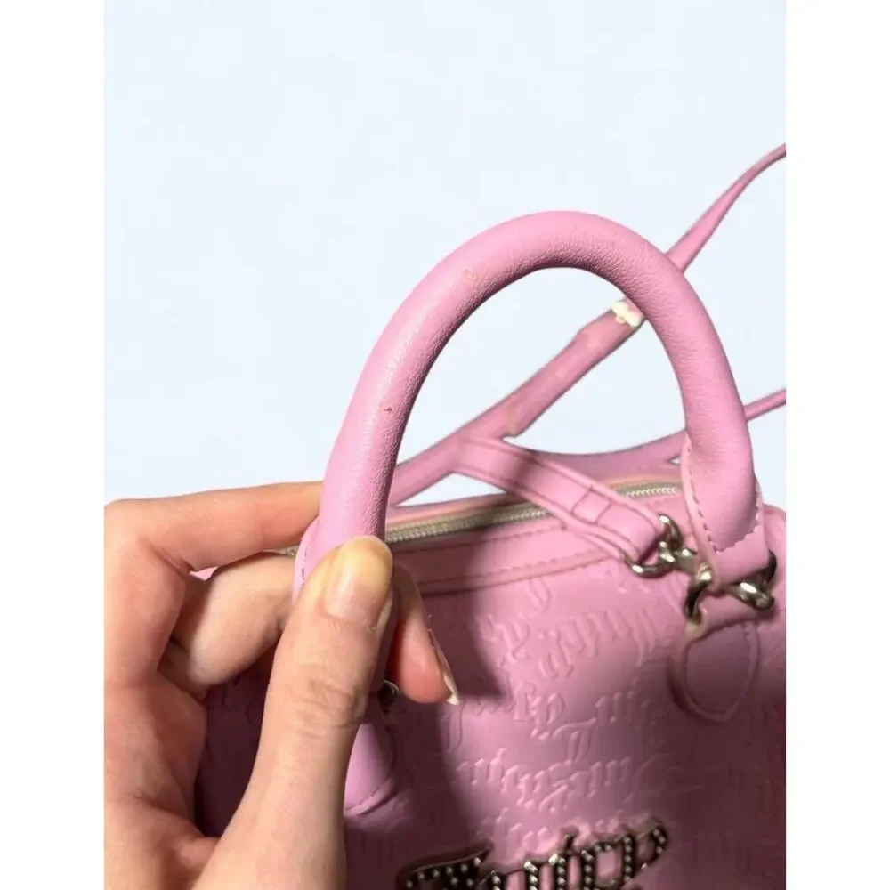 Juicy Couture Semi Charmed Satchel Purse Bubblegum Pink - Picture 7 of 7